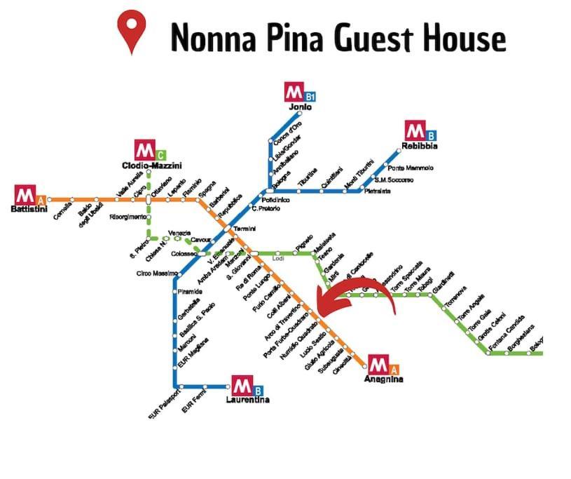Nonna Pina Guest House [Moderno Appartamento vicino Metro A]Wifi,Netflix Roma Exterior foto